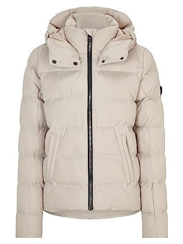 Ziener Damen TUSJA Ski-Jacke/Winter-Jacke | warm, atmungsaktiv, wasserdicht, silver beige, 40 von Ziener