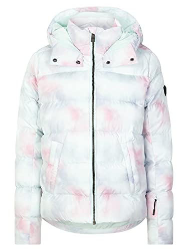 Ziener Damen TUSJA Ski-Jacke Freizeit, Sport | warm, wasserdicht, Micro Down, cloudy rainbow, 46 von Ziener