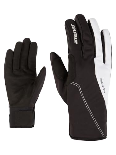 Ziener Damen ULTIMANA Langlauf/Nordic/Crosscountry-Handschuhe | Soft-Shell, extra-warm, Primaloft, Black.White, 8 von Ziener