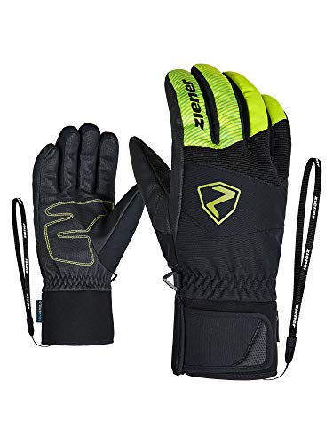 Ziener Erwachsene Ski-Handschuhe/Wintersport, Wasserdicht, Atmungsaktiv, Alpine Wool GINX AS, Lime Green, 11, 801066 von Ziener