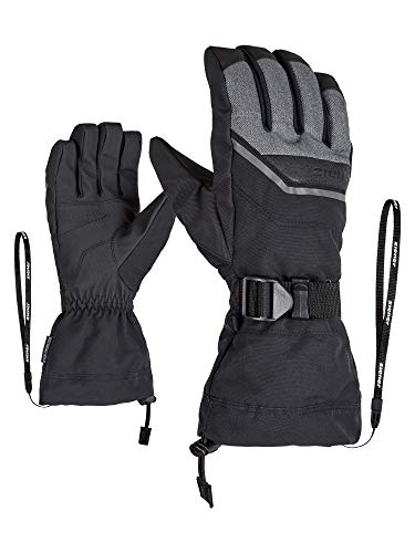 Ziener Erwachsene Ski-Handschuhe/Wintersport, Wasserdicht, Atmungsaktiv Gillian AS, Grey Denim, 8, 801064 von Ziener