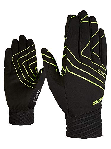 Ziener Erwachsene Langlauf/Nordic/Crosscountry-Handschuhe, Winddicht, Atmungsaktiv, Enganliegend UGO GTX INF Crosscountry, Black.Lime, 8, 808271 von Ziener