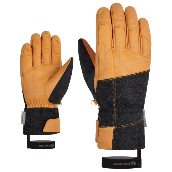 Ziener - Ganghofer AW Glove Ski Alpine - Handschuhe Gr 7,5 orange von Ziener