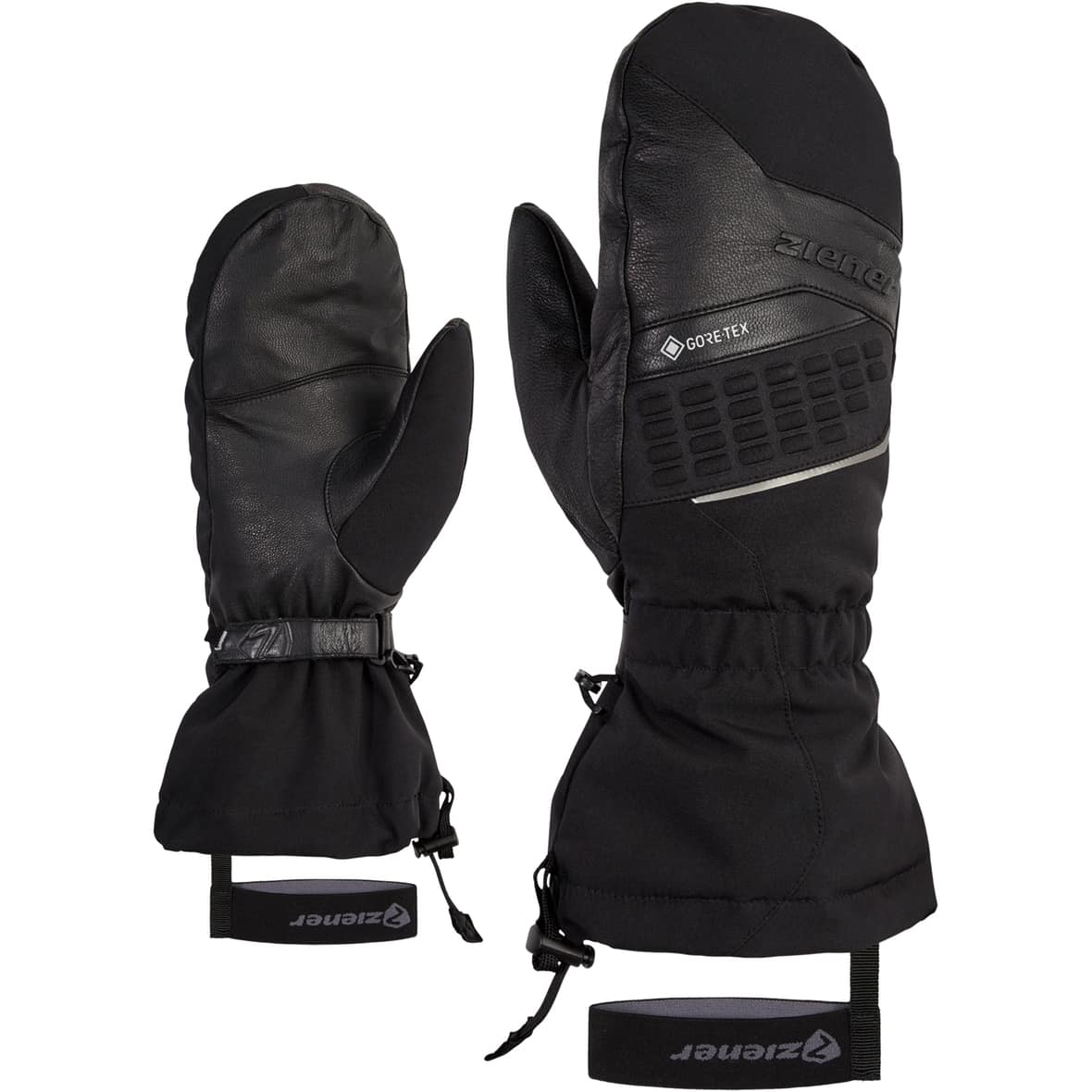 Ziener Gastilo GORE-TEX ePE ECO Mitten Herren Skihandschuhe (Schwarz 7,5 D) Alpinhandschuhe von Ziener