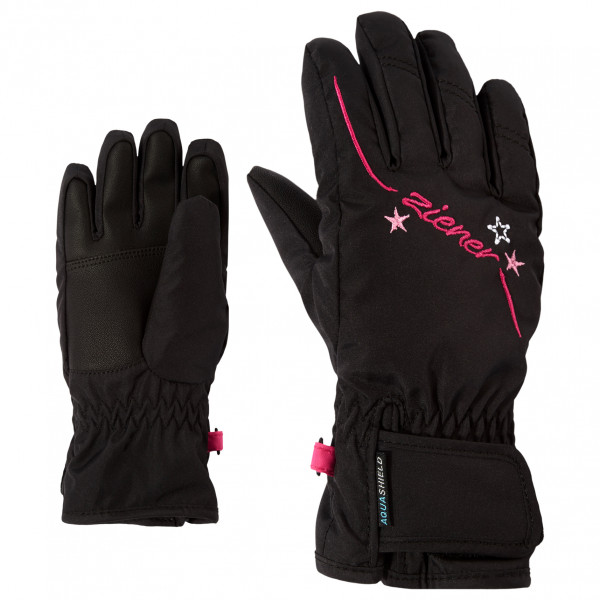 Ziener - Girl's Lula AS - Handschuhe Gr 3,5 schwarz von Ziener