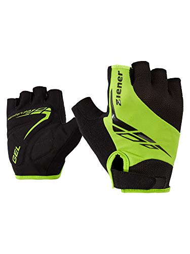 Ziener Herren CENIZ Fahrrad-/Mountainbike-/Radsport-Handschuhe | Kurzfinger - atmungsaktiv/dämpfend, Lime Green, 7 von Ziener