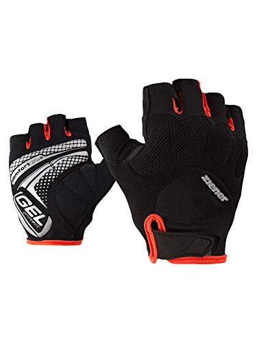 Ziener Herren COLIT Fahrrad-, Mountainbike-, Radsport-Handschuhe | Kurzfinger - atmungsaktiv/dämpfend/rutschfest, black/Grenadine, 10 von Ziener