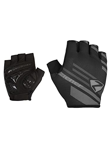 Ziener Herren CONRO Fahrrad/Mountainbike/Radsport-Handschuhe | Kurzfinger - atmungsaktiv,dämpfend, Black, 8 von Ziener