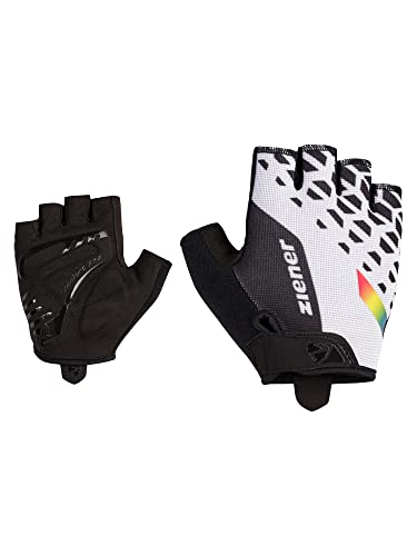 Ziener Herren CORAY Fahrrad/Mountainbike/Radsport-Handschuhe | Kurzfinger - atmungsaktiv,dämpfend, White, 11 von Ziener