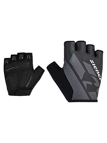 Ziener Herren CRISANDER Fahrrad/Mountainbike/Radsport-Handschuhe | Kurzfinger - atmungsaktiv,dämpfend, Black, 8 von Ziener