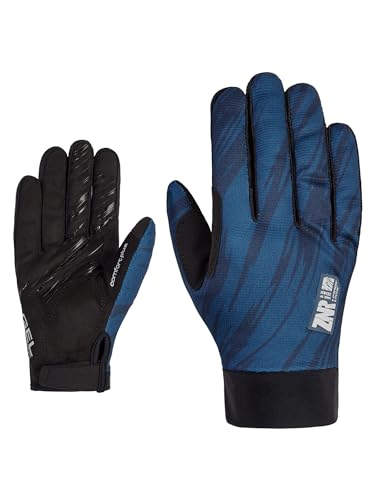 Ziener Herren CROM Touch Long Fahrrad/Mountainbike/Radsport-Handschuhe | Langfinger mit Touchfunktion - atmungsaktiv,dämpfend, hale Navy, 7,5 von Ziener