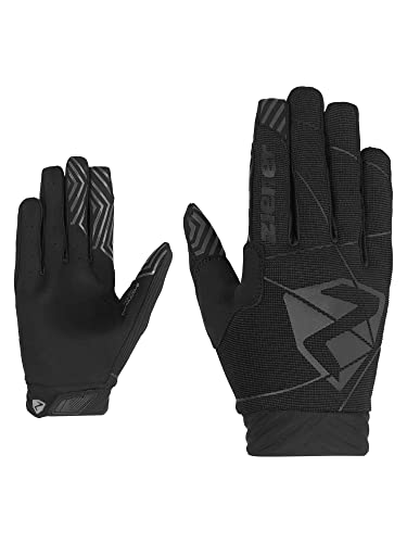 Ziener Herren CURROX Fahrrad/Mountainbike/Radsport-Handschuhe | Langfinger mit Touchfunktion - atmungsaktiv,dämpfend, Black, 7,5 von Ziener