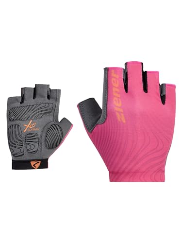 Ziener Herren Clem Fahrrad/Mountainbike/Radsport-Handschuhe | Kurzfinger - atmungsaktiv,dämpfend, Bubblegum, 6,5 von Ziener