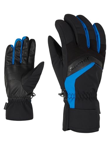 Ziener Herren GABINO Ski-Handschuhe/Wintersport | Warm, Atmungsaktiv, Black.Persian Blue, 7 von Ziener