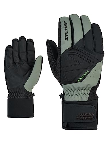 Ziener Herren GATIS Ski-Handschuhe/Wintersport | wasserdicht atmungsaktiv, green mud, 8 von Ziener