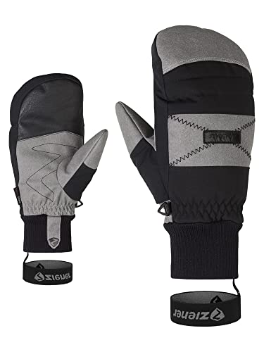 Ziener Herren GENDON Ski-Fäustling/Wintersport | atmungsaktiv, wasserdicht, trendig, Black, 7,5 von Ziener