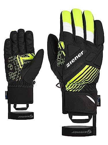 Ziener Herren GENRIX Ski-Handschuhe/Wintersport | wasserdicht, Alpine Wool, Poison Yellow, 10,5 von Ziener