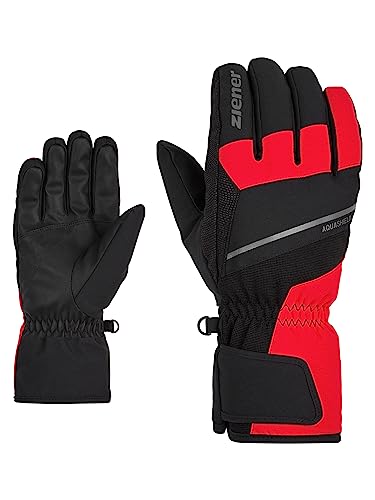 Ziener Herren GEZIM Ski-Handschuhe/Wintersport | wasserdicht atmungsaktiv, red, 12 von Ziener