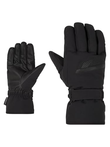 Ziener Herren GORDANUS Ski-Handschuhe/Wintersport | wasserdicht, PFC frei, Black/Graphite, 10,5 von Ziener