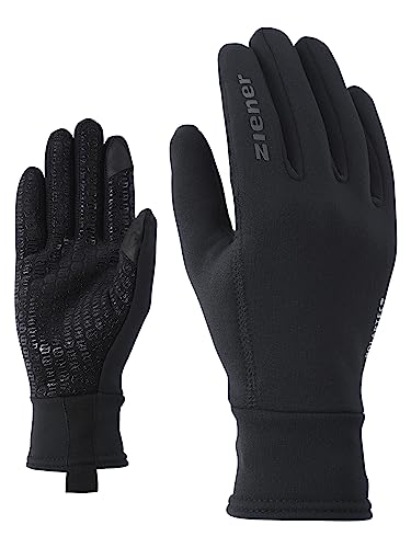 Ziener Herren Idiwool Glove Multisport Freizeit Funktions Outdoor handschuhe Atmungsaktiv Touch Wolle, schwarz, 6.5 EU von Ziener