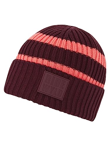 Ziener Herren Indri Mütze/warm, gestrickt, dreifarbig, Velvet red, S Ziener Herren Indri Mütze/warm, gestrickt, dreifarbig, Velvet red, S von Ziener