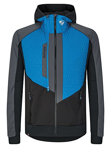 Ziener Herren NALIK Softshell- / Hybrid-Jacke Skitour | atmungsaktiv, winddicht, Primaloft, persian blue, 56 von Ziener