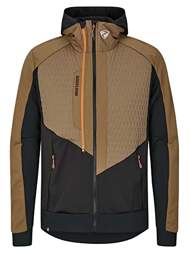 Ziener Herren NALIK Softshell- / Hybrid-Jacke Skitour | atmungsaktiv, winddicht, Primaloft, walnut, 48 von Ziener