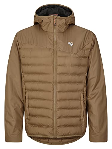 Ziener Herren NANTANO Wärme-Jacke Outdoor/Skitour | winddicht, Wolle, PFC frei, walnut, 50 von Ziener