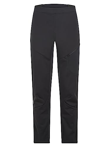 Ziener Herren NEBIL Softshell-Hose, Langlauf | Winddichte Vorderseite, elastische Rückseite, Black, 52 von Ziener