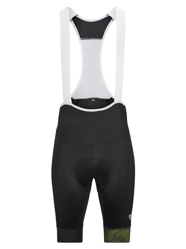 Ziener Herren NEKOS X-Race Fahrrad-Tight/Rad-Hose/Rennrad - atmungsaktiv,schnelltrocknend,gepolstert,Träger, Black.bitter Lemon, 50 von Ziener