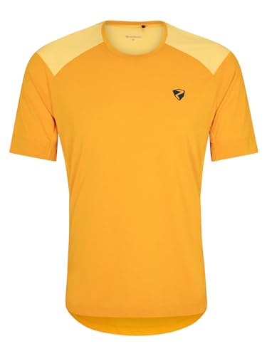 Ziener Herren NENTIN Funktions-Shirt - Fahrrad|Outdoor|Fitness|Sport - atmungsaktiv,schnelltrocknend,Kurzarm, golden Yellow, 56 von Ziener