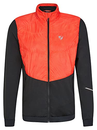 Ziener Herren NESKO Funktions- / Hybrid-Jacke Bergsport | wattiert, winddicht, Primaloft, new red stripe, 60 von Ziener