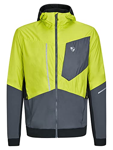 Ziener Herren NIKOLO Funktions- / Hybrid-Hacke Bergsport, Skitour | winddicht, Primaloft Active, bitter lemon.ombre, 56 von Ziener