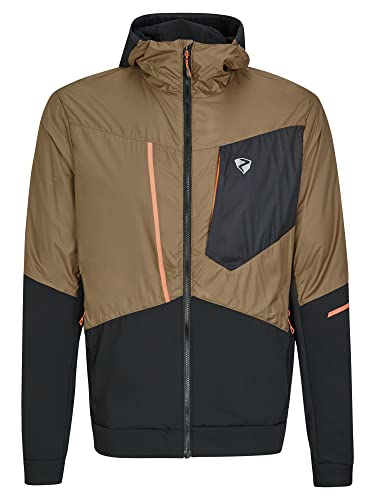 Ziener Herren NIKOLO Funktions- / Hybrid-Hacke Bergsport, Skitour | winddicht, Primaloft Active, walnut, 58 von Ziener