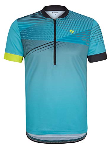 Ziener Herren NOAT Fahrradtrikot/Radtrikot - Mountainbike/Rennrad - atmungsaktiv|schnelltrocknend|elastisch|funktionell, Blue Ocean, 48 von Ziener