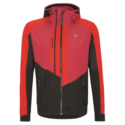 Ziener Herren Nalik Softshell- / Hybrid-Jacke Skitour | atmungsaktiv, winddicht, funktionell, red, 50 von Ziener