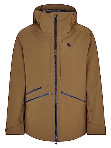 Ziener Herren TAHAN Ski-Jacke/Freeride | sympatex, PFC frei, Wolle, walnut, 48 von Ziener