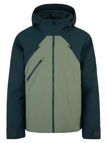 Ziener Herren TARAGO Ski-Jacke/Snowboard-Jacke | atmungsaktiv, wasserdicht, green mud, 56 von Ziener