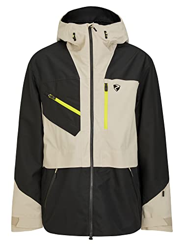 Ziener Herren TRUS Ski-Jacke/Freeride | Sympatex, PFC frei, Wolle, black.silver beige, 52 Ziener Herren TRUS Ski-Jacke/Freeride | Sympatex, PFC frei, Wolle, black.silver beige, 52 von Ziener