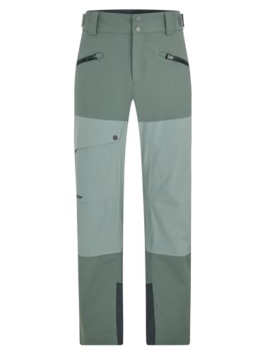 Ziener Herren Tiffin Ski-Hose/Freeride | PFC frei Wolle wattiert, green mud, 50 von Ziener