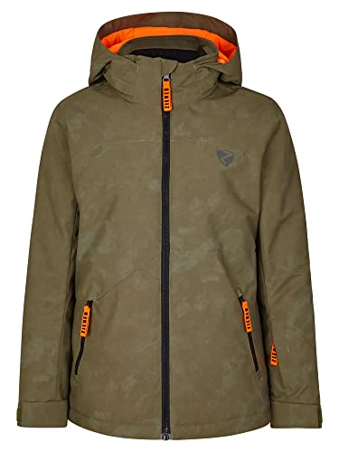 Ziener Jungen ANDERL Ski-Jacke, Winter-Jacke | wasserdicht, winddicht, warm, tie dye seaweed, 140 von Ziener