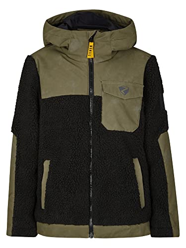 Ziener Jungen ARJUN Fleece-Jacke Freizeit/Sport | warm, PFC frei, tie dye seaweed, 104 von Ziener