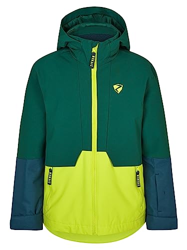 Ziener Jungen AZAM Ski-Jacke, Winterjacke | wasserdicht, winddicht, warm, bitter lemon, 164 von Ziener