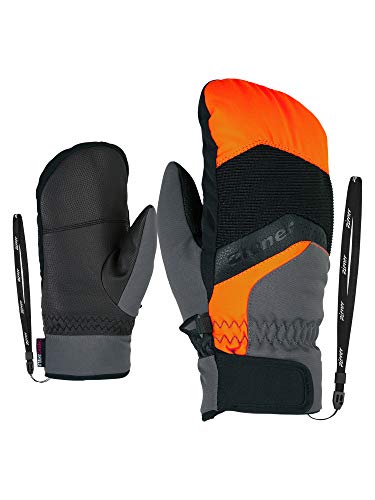 Ziener Jungen LABINOS AS(R) Mitten Glove junior Ski-Handschuhe/Wintersport | Wasserdicht, Atmungsaktiv, New orange.Magnet, 7 von Ziener