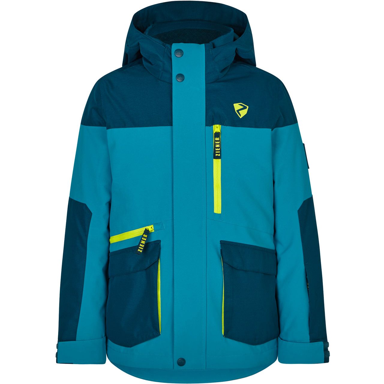 Ziener Jungen Skijacke AGONIS teal crystal von Ziener