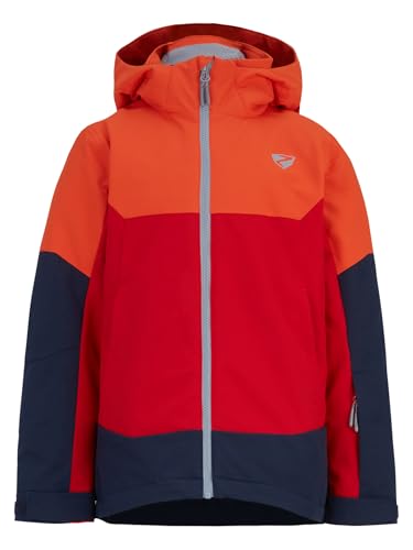 Ziener Kinder AGIMO Ski-Jacke/Winterjacke | warm, atmungsaktiv, wasserdicht, red salsa, 152 von Ziener