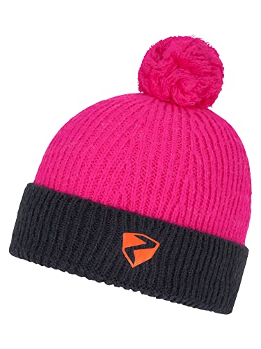 Ziener Kinder IKEN Bommel-Mütze/gestrickt, Fleece Futter, Wollanteil, Bright pink, S Ziener Kinder IKEN Bommel-Mütze/gestrickt, Fleece Futter, Wollanteil, Bright pink, S von Ziener
