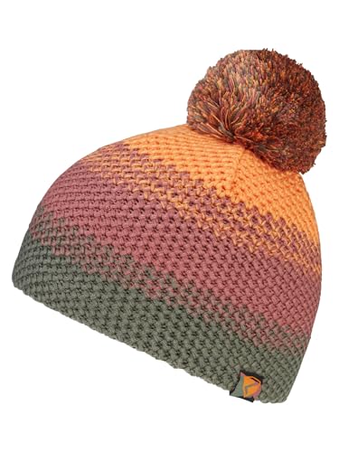 Ziener Kinder ISHI Mütze | warm, gestrickt, dreifarbig, apricot, S Ziener Kinder ISHI Mütze | warm, gestrickt, dreifarbig, apricot, S von Ziener