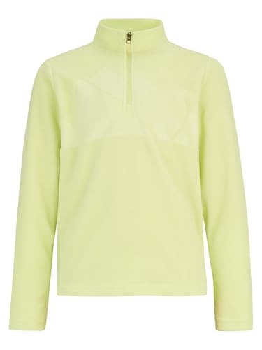 Ziener Kinder JONKI Skipullover, Skirolli, Funktions-Shirt | atmungsaktiv, Fleece, warm, Lime Light, 164 von Ziener