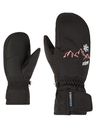 Ziener Kinder LAILLANI Ski-Fäustling/Wintersport | wasserdicht, PFC frei, Black, 6 Ziener Kinder LAILLANI Ski-Fäustling/Wintersport | wasserdicht, PFC frei, Black, 6 von Ziener